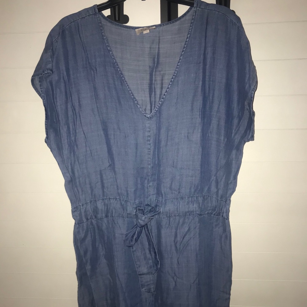 Chambray dress with pockets!